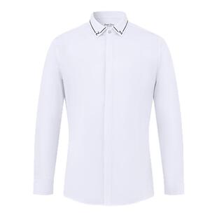 Degre Zero男士衬衫长袖体感免烫抗皱匹马棉140s商务修身弹力衬衣