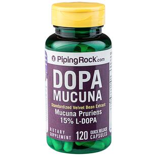 美国朴诺进口DOPA百忧解多巴胺120粒舒缓心情益生菌胶囊片定心丸