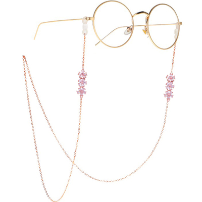 花朵眼镜挂链条不掉色不生锈