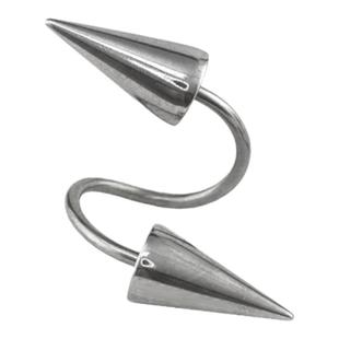 Shinma 钛钢S型唇钉耳钉唇环恶魔尖锥铆钉系列 金属朋克穿刺耳饰