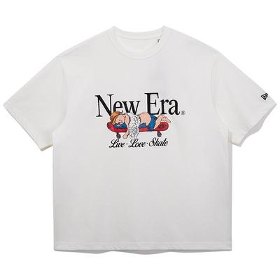 NewEra纽亦华滑板印花短袖男女