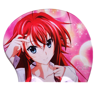 八漫美女大胸硅胶鼠标垫护腕托二次元恶魔高校莉雅丝动漫周边订制