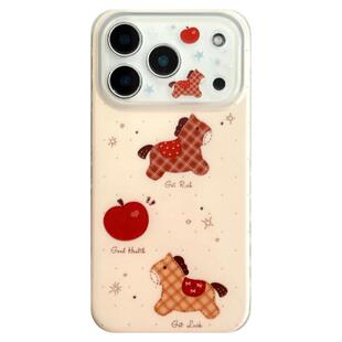 由里公园ins可爱新年好运苹果格纹小马17适用17pro苹果17ProMax手机壳iPhone16全包14新款16Promax保护套13女