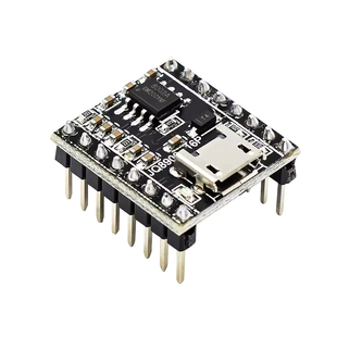 语音播报模块定制音乐智能语音播报USB串口MP3识别模块JQ8900-16P