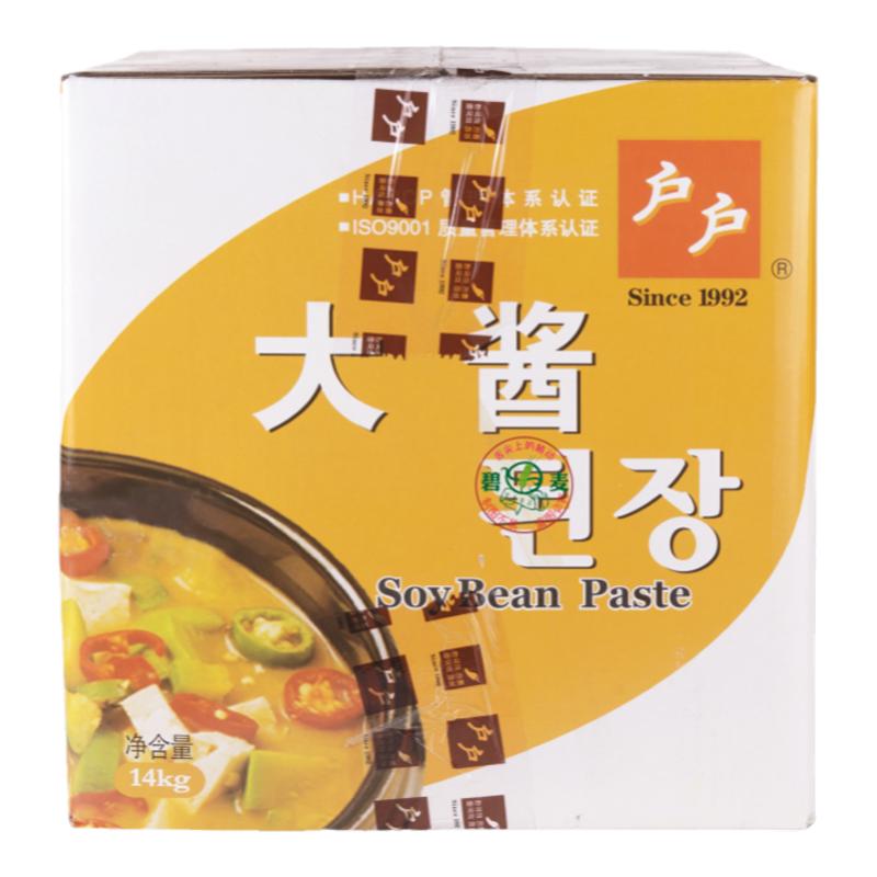 韩式柏兰户户大酱14kg 韩国大豆酱韩餐大酱汤豆瓣酱黄豆蘸酱包邮