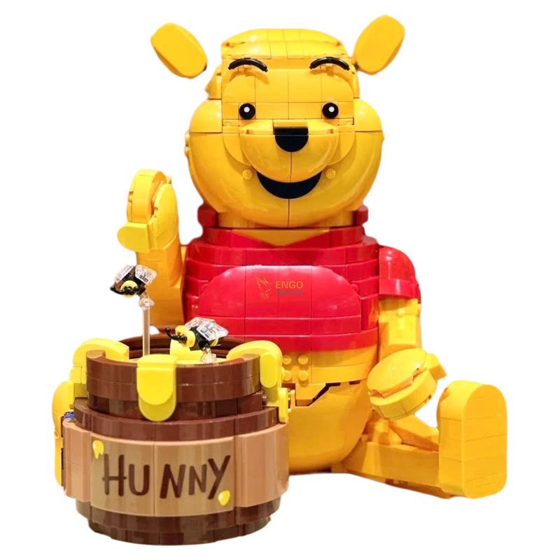小熊维尼和蜂蜜拼装积木玩具