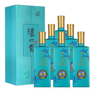 【官方正品】 泸州老窖浓香型 泸州贡翡绿52度500ml*6瓶 白酒宴请