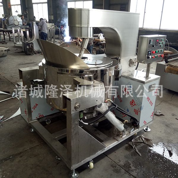 隆泽机械自动爆米花机 电磁加热球形爆米花机 大型爆米花机 商用