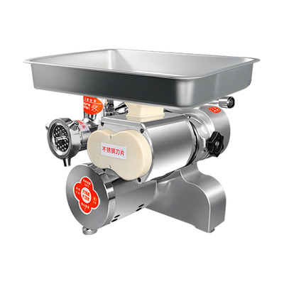 128绞肉机商用大功率 不锈钢多功能台式切片灌肠一体机碎肉打肉机