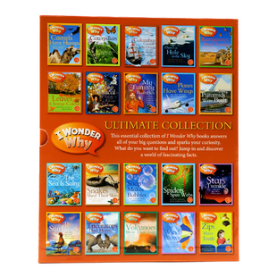 新版十万个为什么英文版 155元16件 英文原版绘本I Wonder Why 儿童科普百科全书智力开发 礼盒装 趣味英语课外训练阅读扫码听音频
