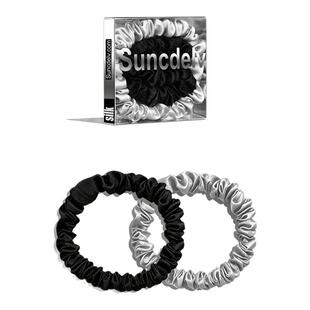 SUNCDELV美版100%真丝发圈 防断裂养发蚕丝头绳 防摩擦不拉扯