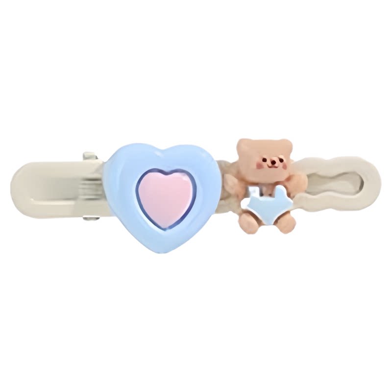 鸭嘴夹少女心发夹刘海侧边夹甜美可爱儿童发夹可爱超萌碎发一字夹