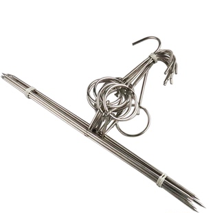 不锈钢排骨叉烧环连环叉烧针叉烧肉钩鸡翼环烧腊钩鸡翅环烧腊钩子