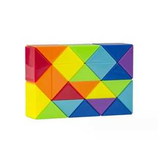 点盛彩色百变魔尺儿童益智玩具24段智力开发思维训练小学生专注力