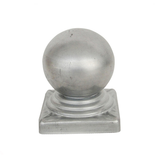 圆钢方钢装饰球围栏立柱冲压铁柱头锌钢护栏铁艺栏杆配件球形帽子