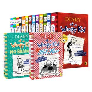 小屁孩日记英文原版 Diary of a Wimpy Kid 小屁孩日记 1-17 18 20精装 Jeff Kinney 树屋历险记 幽默漫画章节书哭包日记