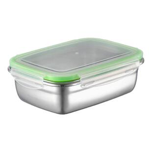 304不锈钢保鲜盒冰箱专用密封盒超大容量饭盒水果收纳便当盒