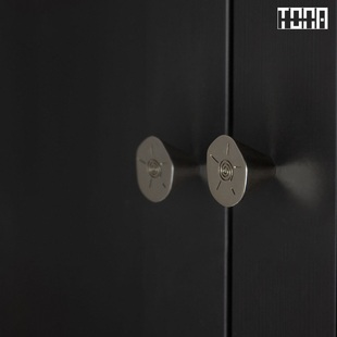 与太阳猜想.同那TONA 钛银色中古风衣橱柜门小拉手抽屉黄铜小把手