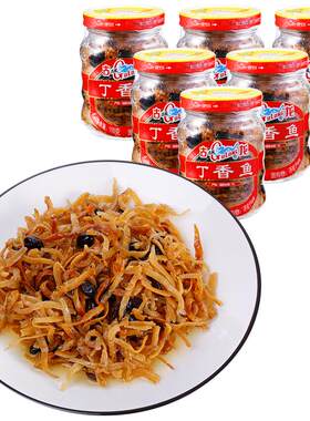 古龙食品丁香鱼罐头干酥110g*12