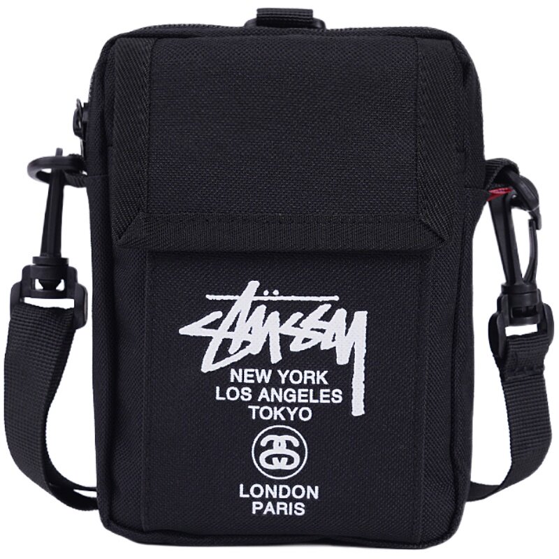 stussy港风帆布单肩包