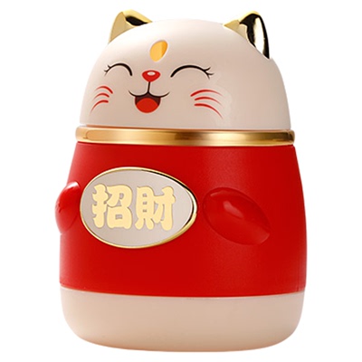 招财猫按压式弹出牙签盒国潮创意