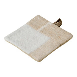 梵汝 日式棉麻手工拼接布艺杯垫干泡茶席简约隔热茶杯托茶道配件