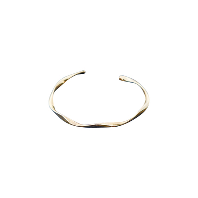 Tiaclasse精美时尚设计女士开口手镯金色银色2023年日系轻奢