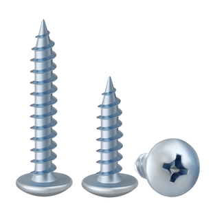 沪心国标高强度蓝白锌大扁头自攻螺丝十字华司木螺丝钉加硬M3M4M5