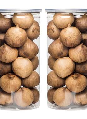 【120天发酵】出口级精品独头黑蒜黑大蒜黑蒜头瓶装开盖即食零食