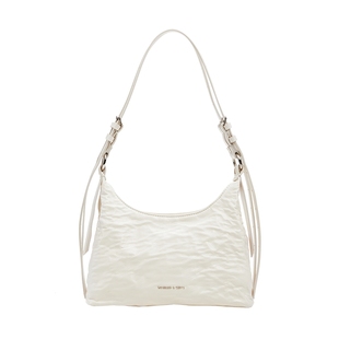 [新年礼物]CHARLES&KEITH女包CK2-40271360油蜡皮手提hobo腋下包