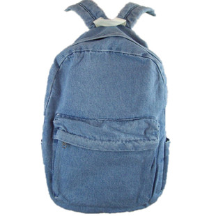 双肩书包男女2025新款旅游轻便森系双肩包牛仔背包帆布书背包书包