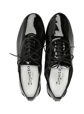 REPETTO黑色包头牛津鞋通勤