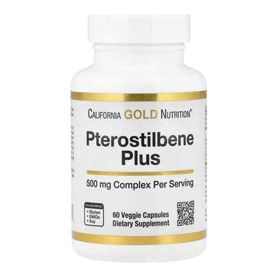 California Gold Nutrition,Pterostilbene Plus,大脑蒋康焕活肌
