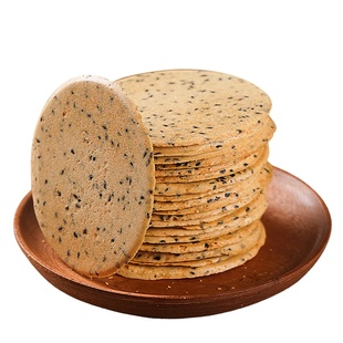 铁棍山药薄饼山药薄片薄脆饼干无蔗糖孕妇健康零食芝麻薄饼山药饼