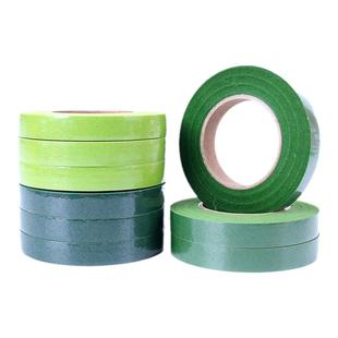 足30码绿胶带花艺胶带绿色彩色花艺胶布鲜花包装纸花束胶带材料包