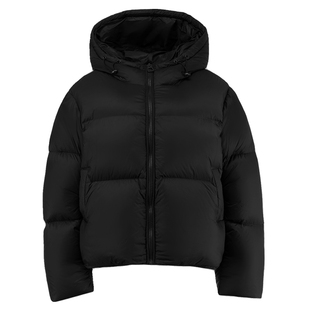 alex stevens肯豆风90白鸭绒短款连帽羽绒服女冬季加厚面包服外套