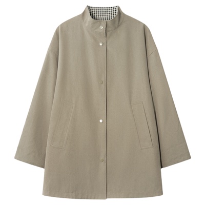 COCO ZONE 刘 一一【莱赛尔混纺】26早春单排扣风衣外套CF1A0354