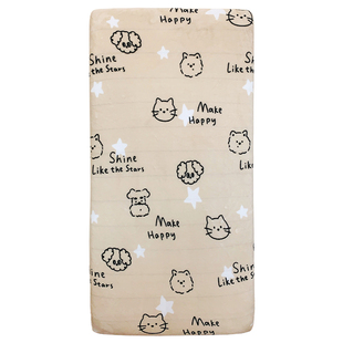 婴儿床床笠秋冬新品拼接床床单A类牛奶绒加厚柔软珊瑚绒儿童床罩