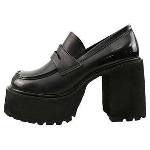 玛丽珍高跟鞋10cm粗跟日系jk鞋子女英伦风厚底小皮鞋增高乐福鞋春