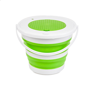 新款折叠钓鱼水桶活鱼桶带网盖装鱼赶海野钓溪流路亚鱼护儿童沙滩