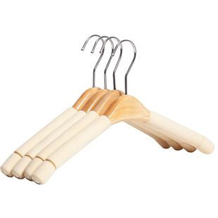 倍依美实木衣架防滑家用无痕防肩角多功能衣柜收纳挂钩木衣架批发