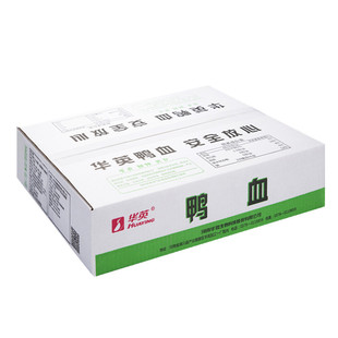 华英鸭血铁探长300g*20纯新鲜盒装毛血旺粉丝汤火锅河南板鸭补硒