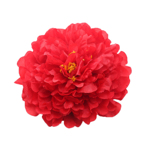 仿真大牡丹花朵灯花舞台表演手拿假花塑料绢布假花头幼儿园手腕花