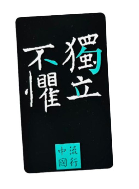 西安碑林独立不惧藏器于身行李牌