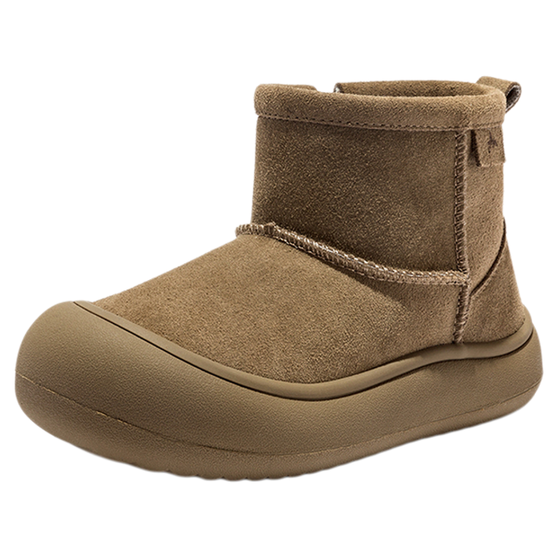 AM童鞋冬季儿童雪地靴2025新款防滑保暖加绒棉靴男女童棉鞋保暖