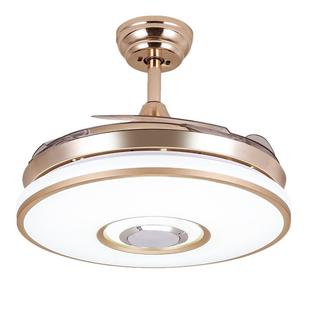 蓝牙风扇灯吊扇灯超薄带灯一体隐形客餐厅家用音响箱乐电风扇吊灯