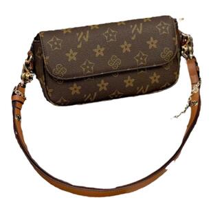 优草坊新款女包时尚中古老花麻将包法棍包高级感腋下包单肩斜跨包