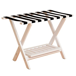 酒店行李箱置物架卧室床边放衣服神器实木落地折叠收纳家用多功能