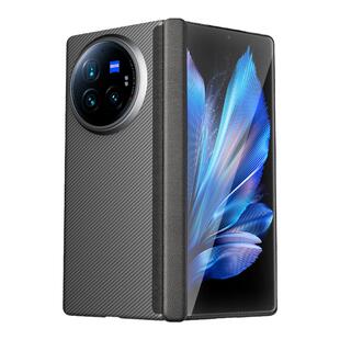 conga新款转轴凯夫拉适用vivoxfold3pro手机壳x fold3pro芳纶纤维超薄全包保护套高档简约防摔折叠屏磨砂外壳