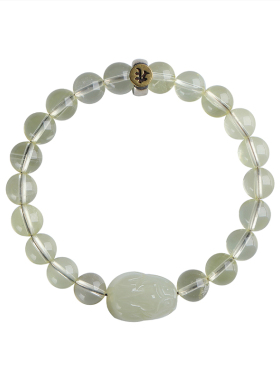 纯天然黄水晶手链马年本命年